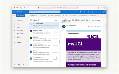 ucl outlook 365|ucl staff email.